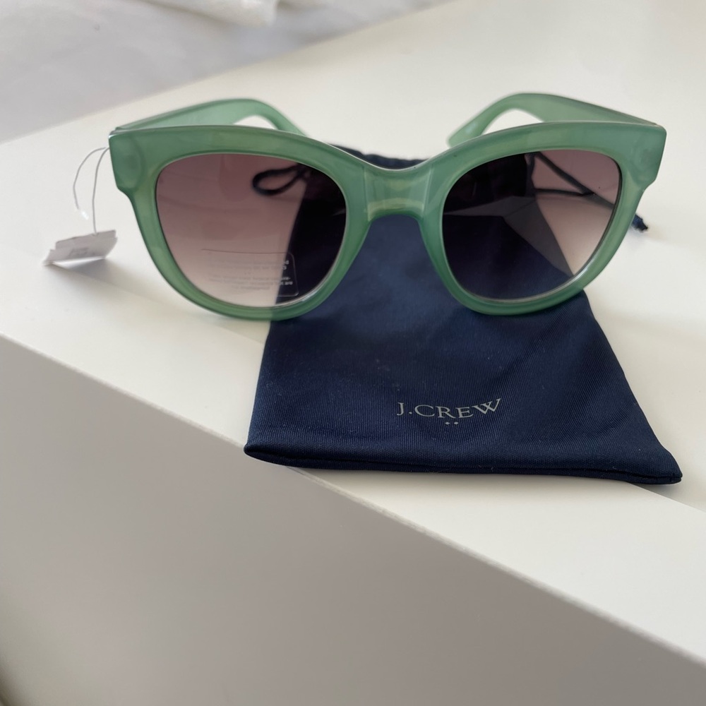 J. Crew Oversized Green Sunglasses